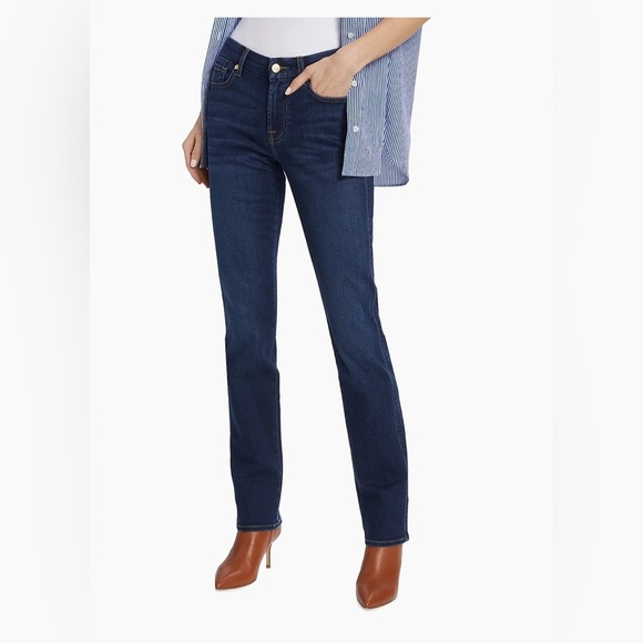 7 For All Mankind
Kimmie High-Rise Stretch Straight-Leg Jeans size 27 NWOT - Picture 1 of 7